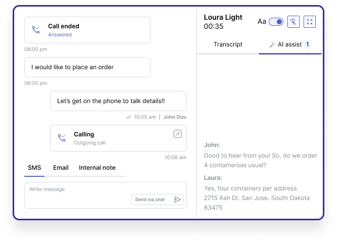 Intuitive and simple interface